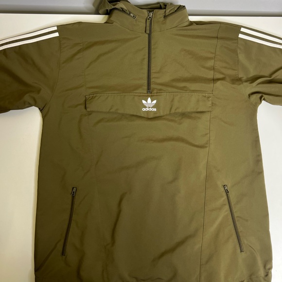 adidas Other - Adidas Khaki Green Track Jacket - Size Medium
